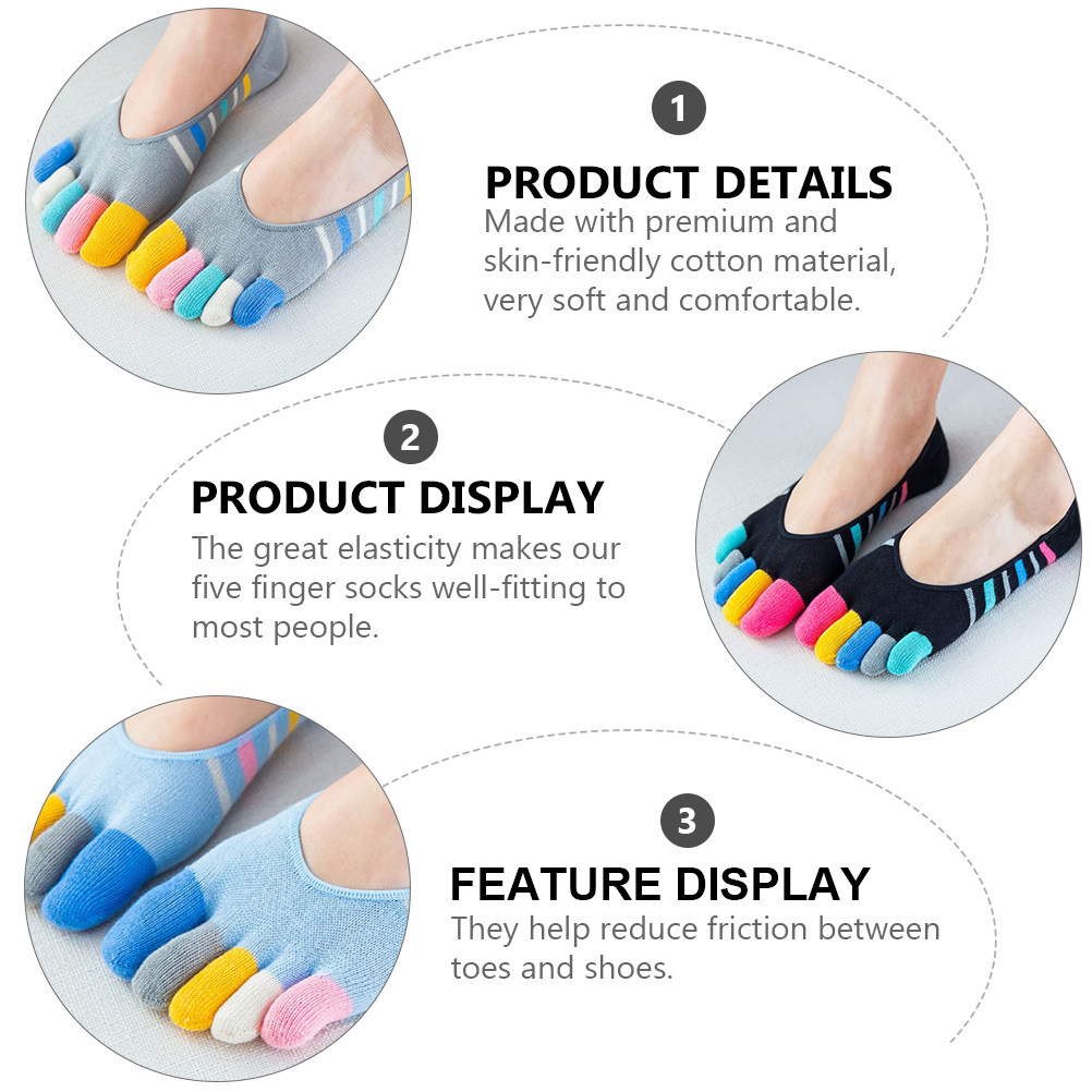 5 paar yoga vijfvingersokken v - Invisibility Sock Loafer recensie en prijs