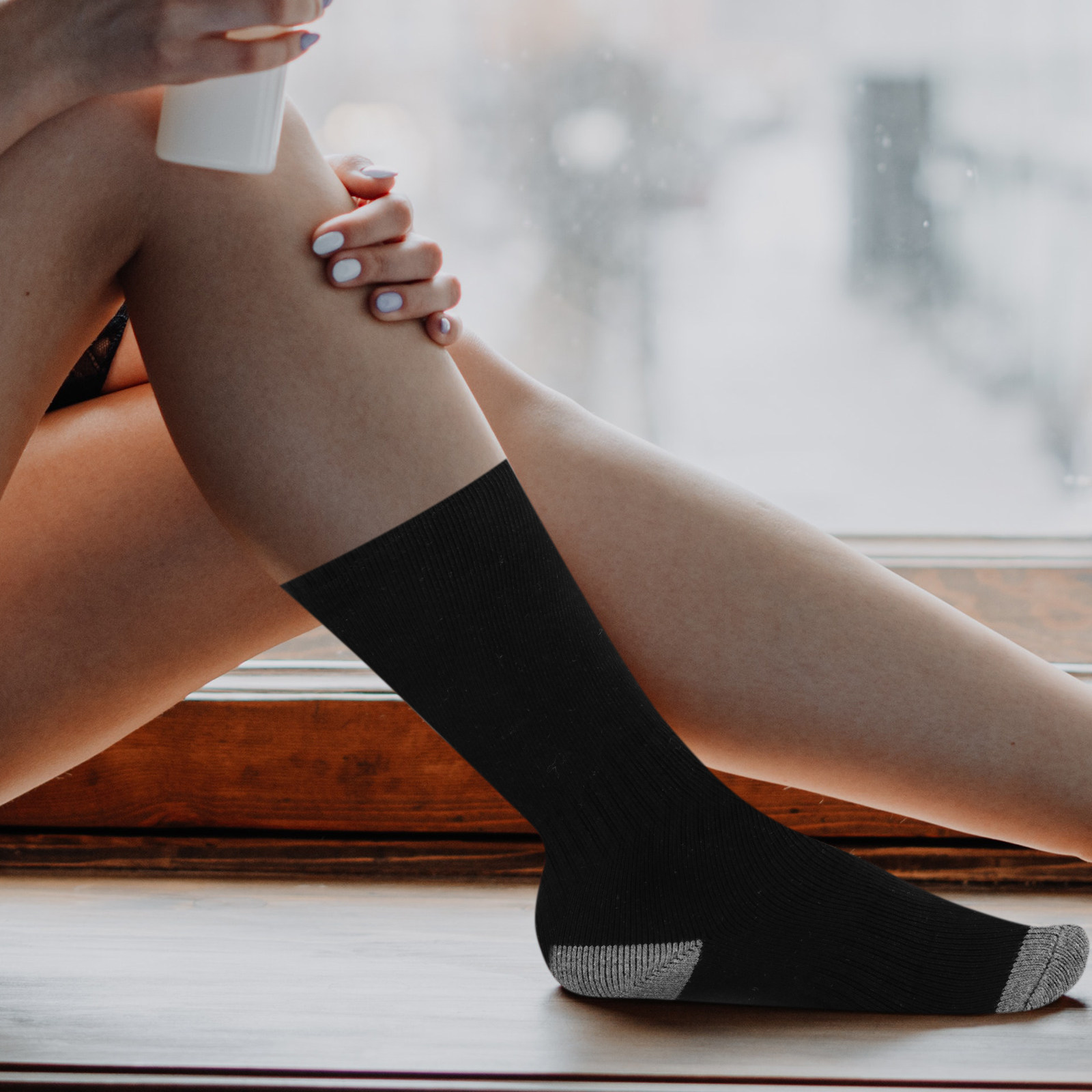1 set verwarmde sokken, gemaak - Thermal Sock Winter recensie en prijs