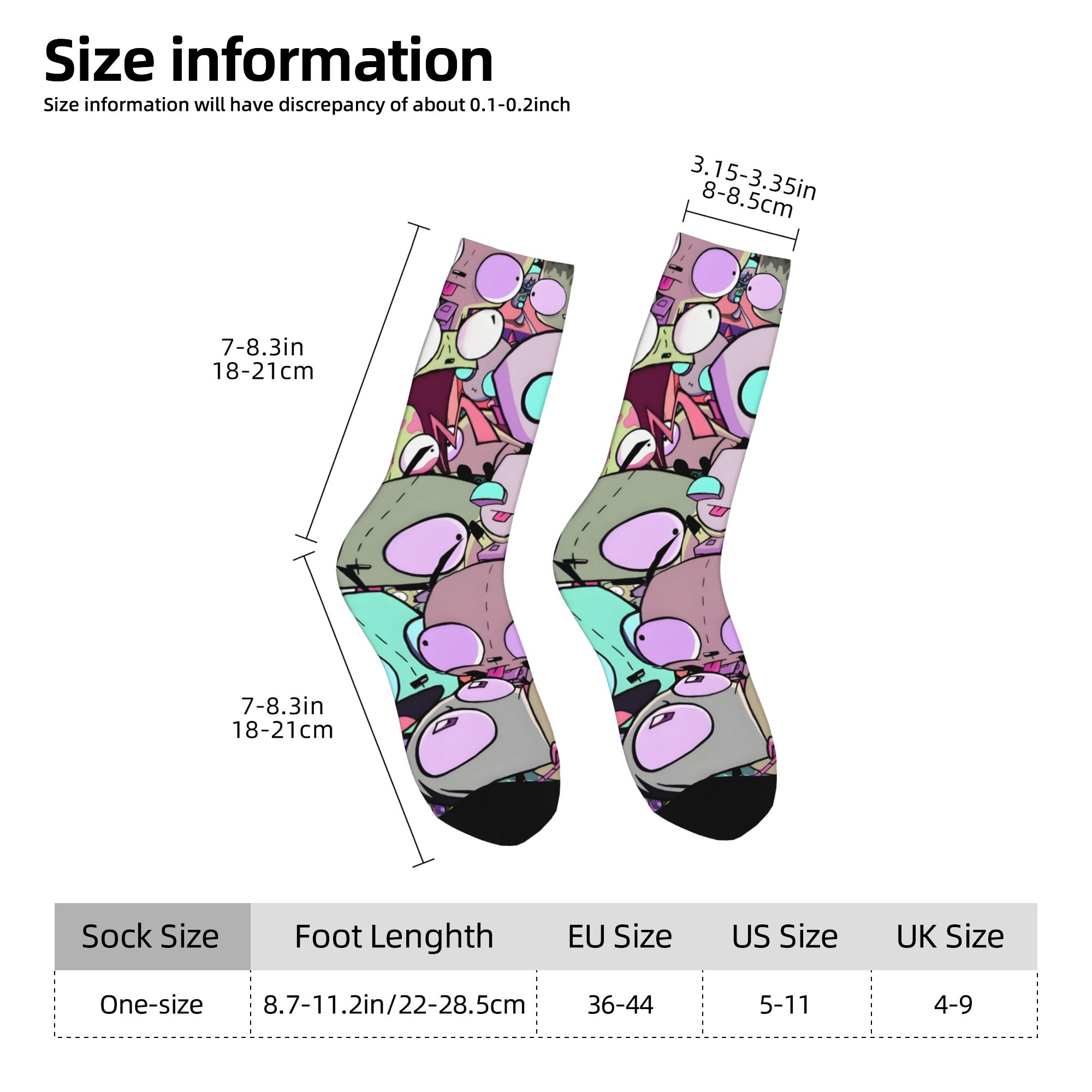 Custom I-Invader Z-Zim Cartoon - Dress Sock Men recensie en prijs